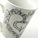 I Love My Vagina! Handpainted Yonic Coffee Mug
